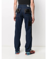 dunkelblaue Jeans mit Flicken von DUOltd