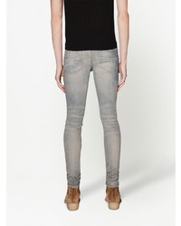 dunkelblaue Jeans mit Paisley-Muster von Amiri