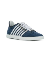 dunkelblaue Jeans niedrige Sneakers von DSQUARED2