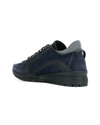 dunkelblaue Jeans niedrige Sneakers von DSQUARED2