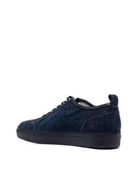 dunkelblaue Jeans niedrige Sneakers von Doucal's