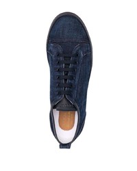 dunkelblaue Jeans niedrige Sneakers von Doucal's