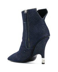 dunkelblaue Jeans Stiefeletten von Giuseppe Zanotti Design