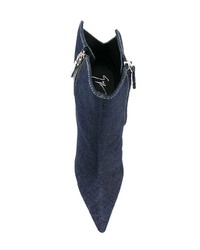 dunkelblaue Jeans Stiefeletten von Giuseppe Zanotti Design
