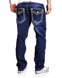 dunkelblaue Jeans von behype