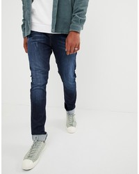 dunkelblaue Jeans von Brooklyn Supply Co.