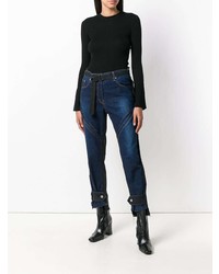 dunkelblaue Jeans von Sacai