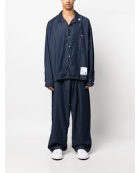dunkelblaue Jeans von Maison Mihara Yasuhiro