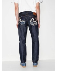 dunkelblaue Jeans von Evisu