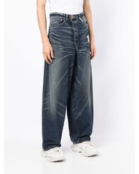 dunkelblaue Jeans von Maison Mihara Yasuhiro