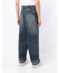 dunkelblaue Jeans von Maison Mihara Yasuhiro