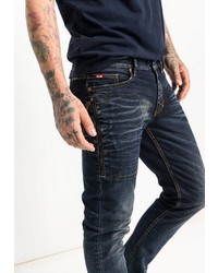 dunkelblaue Jeans von HIS JEANS