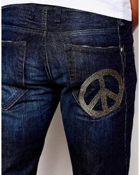 dunkelblaue Jeans von Love Moschino