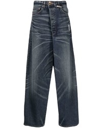 dunkelblaue Jeans von Maison Mihara Yasuhiro