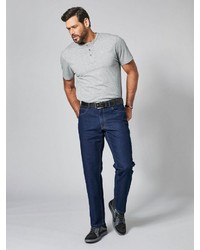 dunkelblaue Jeans von MEN PLUS BY HAPPY SIZE