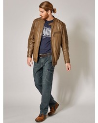 dunkelblaue Jeans von MEN PLUS BY HAPPY SIZE