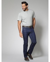 dunkelblaue Jeans von MEN PLUS BY HAPPY SIZE