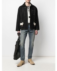 dunkelblaue Jeans von Saint Laurent