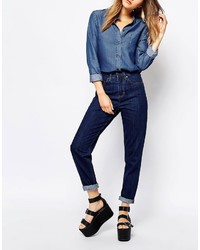 dunkelblaue Jeans von WÅVEN