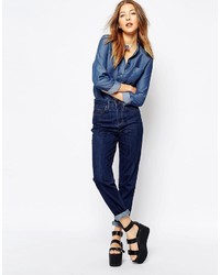 dunkelblaue Jeans von WÅVEN