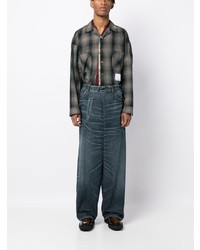 dunkelblaue Jeans von Maison Mihara Yasuhiro