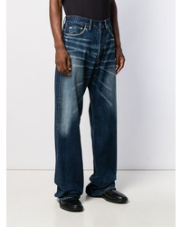dunkelblaue Jeans von Yohji Yamamoto