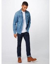 dunkelblaue Jeans von Wrangler