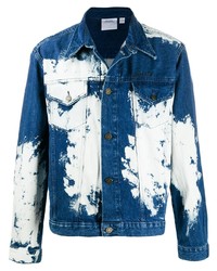dunkelblaue Jeansjacke mit Acid-Waschung von Calvin Klein Jeans Est. 1978