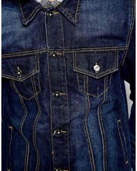 dunkelblaue Jeansjacke