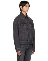 dunkelblaue Jeansjacke von AMI Alexandre Mattiussi