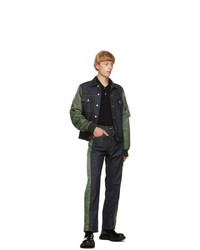 dunkelblaue Jeansjacke von Alexander McQueen