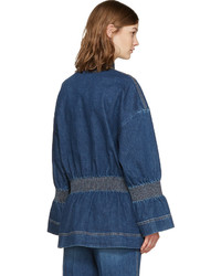 dunkelblaue Jeansjacke von Stella McCartney