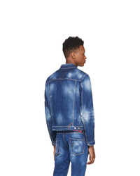 dunkelblaue Jeansjacke von DSQUARED2