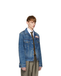 dunkelblaue Jeansjacke von Gucci