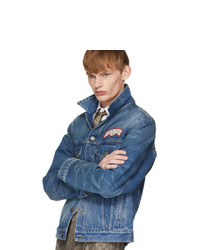 dunkelblaue Jeansjacke von Gucci