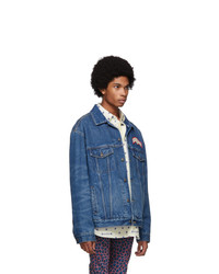 dunkelblaue Jeansjacke von Gucci