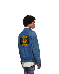 dunkelblaue Jeansjacke von Gucci