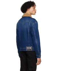 dunkelblaue Jeansjacke von VERSACE JEANS COUTURE