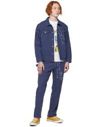dunkelblaue Jeansjacke von KidSuper