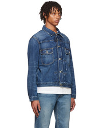 dunkelblaue Jeansjacke von Frame