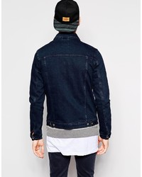 dunkelblaue Jeansjacke von Asos