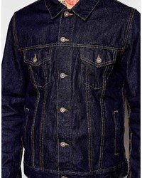 dunkelblaue Jeansjacke von Asos