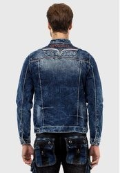 dunkelblaue Jeansjacke von Cipo & Baxx