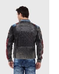 dunkelblaue Jeansjacke von Cipo & Baxx