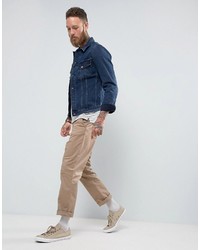 dunkelblaue Jeansjacke von Nudie Jeans