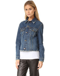 dunkelblaue Jeansjacke von Vince