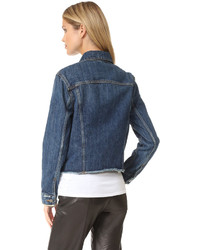 dunkelblaue Jeansjacke von Vince