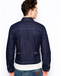 dunkelblaue Jeansjacke von Wrangler