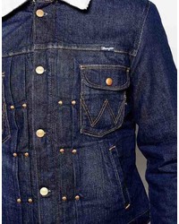 dunkelblaue Jeansjacke von Wrangler