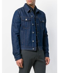 dunkelblaue Jeansjacke von AMI Alexandre Mattiussi